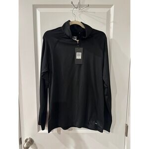 Motion Black Long Sleeve Pull Over 1/4 Zip Top Men's Small NEW Running Golf Ski